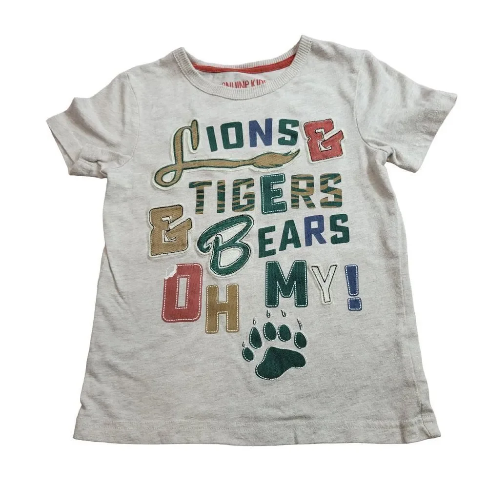 Oshkosh Lion Tiger beae shirt 5T